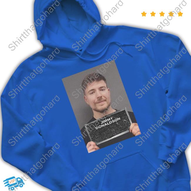 Airrack Mug Shot Jimmy Donaldson Tee Shirt Airrack Mug Shot Jimmy Donaldson Tee Shirt