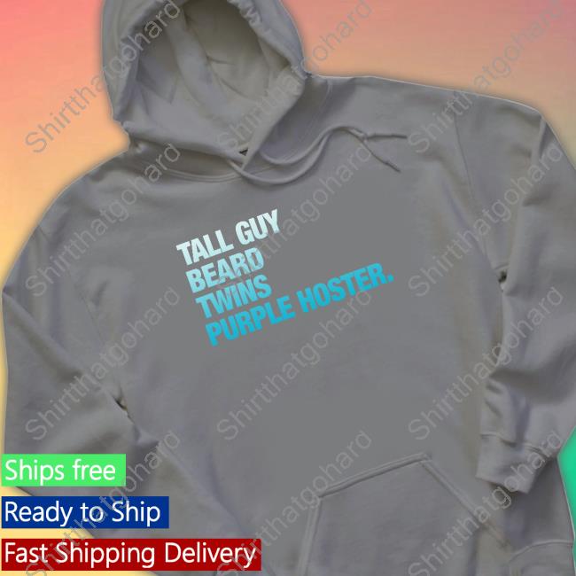 Official Dude Perfect Merch Tall Guy Beard Twins Purple Hoster Tee Official Dude Perfect Merch Tall Guy Beard Twins Purple Hoster Tee