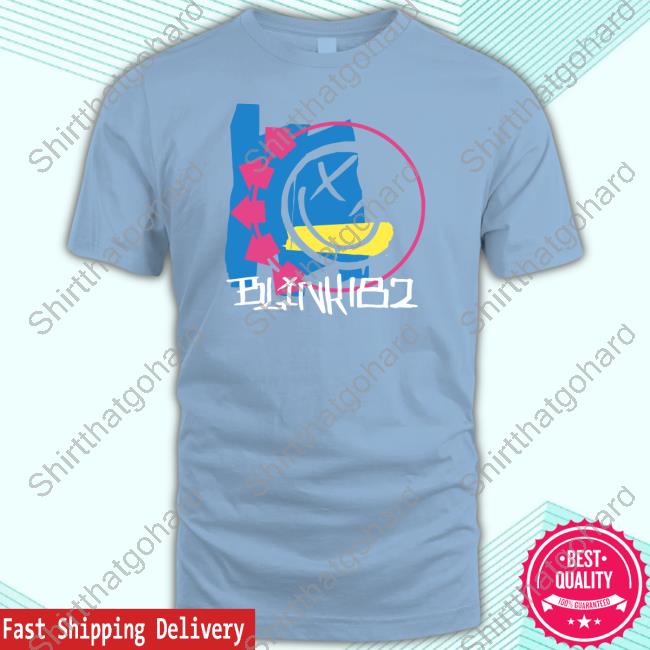 Blink 182 OG Smiley Tee Shirt Blink 182 OG Smiley Tee Shirt