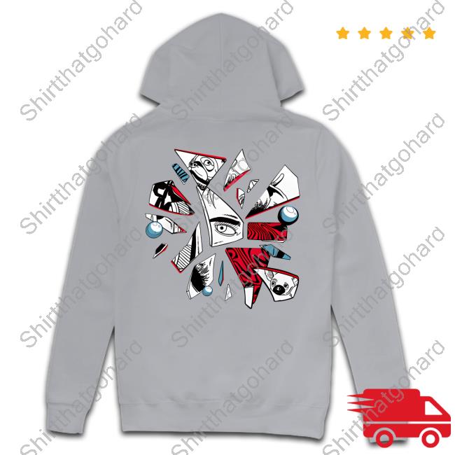 Pew Die Pie Merch CH1 Glass Shards Shirts Pew Die Pie Merch CH1 Glass Shards Shirts