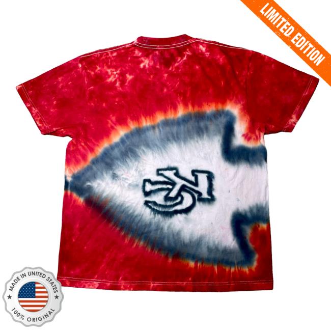 The Tie Dye Company Kansas City Chiefs Kc Logo Tie Dye Shirt New The Tie Dye Company Kansas City Chiefs Kc Logo Tie Dye Shirt New