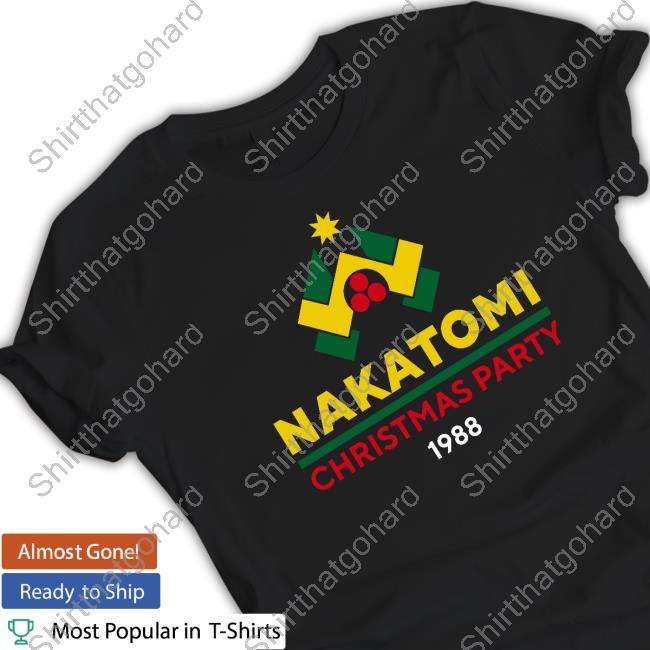 Official Holy Elle Twisted Gorilla Merch Nakatomi Christmas Party 1988 Tee Shirt Official Holy Elle Twisted Gorilla Merch Nakatomi Christmas Party 1988 Tee Shirt