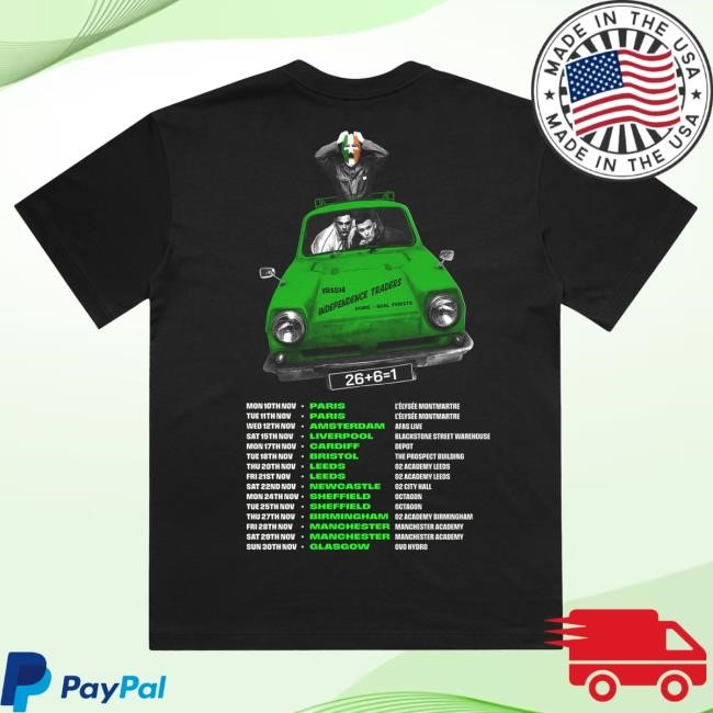 ‘Irish Independence Traders’ Tour Tees Kneecap Official Store