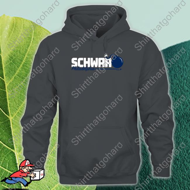 Kyle Schwarber Schwarbomb Logo Tee Shirt Official Kyle Schwarber Schwarbomb Logo Shirt