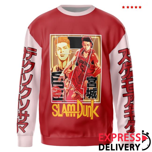 Official Anime Ape Clothing Ryota Miyagi Slam Dunk Streetwear AOP Sweaters 3D All Over Print Animeape