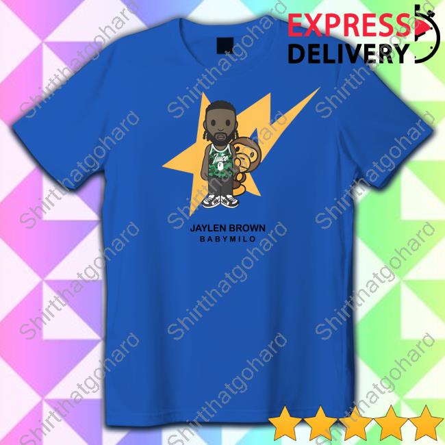 Official Bape Jaylen Brown Baby Milo Shirt Jaylen Brown Baby Milo Shirt GreenRunsDeep