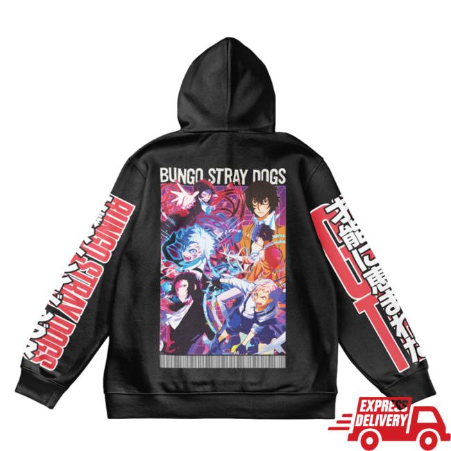 Official Anime Ape Clothing Bungou Stray Dogs Streetwear AOP Pullover Hoodie 3D All Over Print Animeape