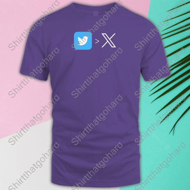 2023 Elon Musk New Twitter Logo X To Replace Blue Bird Tee Twitter Logo X To Replace Blue Bird Sweatshirt