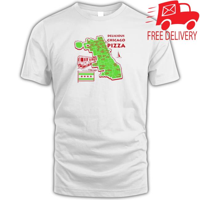 Delicious Chicago Pizza Maps Sweater