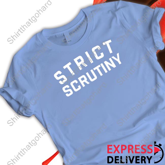 Official Crooked Merch Strict Scrutiny Logo Tee Shirt