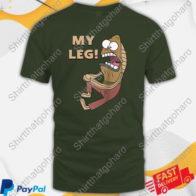 Official Thebaddestmitch Fred The Fish My Leg T Shirt Fred The Fish My Leg Tee Shirt