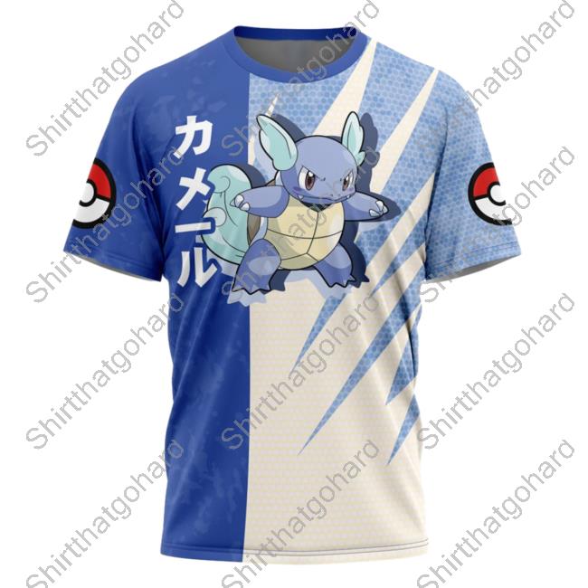 Official Anime Ape Clothing Wartortle Attack Pokemon Top Shirt Animeape