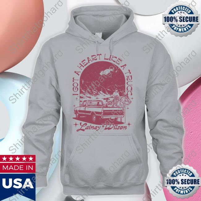 Official Lainey Wilson Merch I Got A Heart Like A Truck Natural Tee
