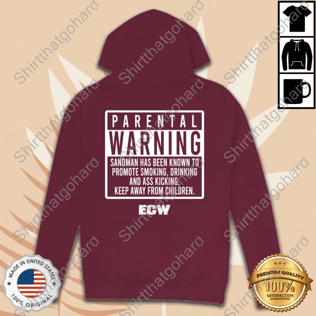 Sandman Shirts Sandman Parental Warning ECW Crewneck Sweatshirt