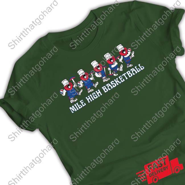 Official Barstool Sports Mile High Basketball Tee Official Barstool Sports Mile High Basketball Tee