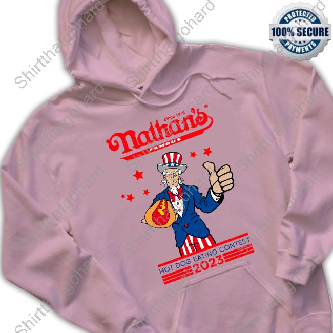 2023 Hot Dog Eating Contest Long Sleeve T-Shirt Nathan's Hot Dog 2023 Hot Dog Eating Contest Shirts