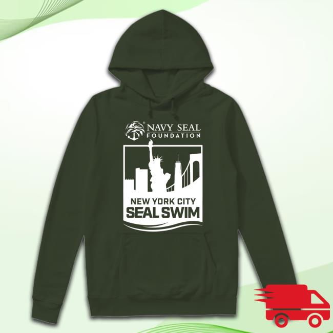 Will Cain Navy Seal Foundation New York City Seal Swim Tee Shirt Official Navy Seal Foundation New York City Seal Swim Tee Shirt