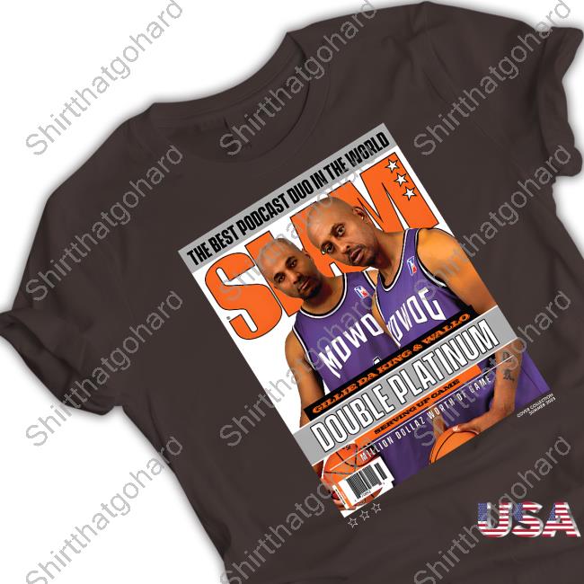 Barstool Sports Mdwog X Slam Double Platinum T-Shirt Million Dollaz Worth Of Game Mdwog X Slam Double Platinum Shirt