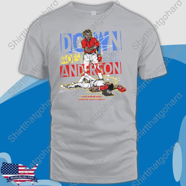 Official Down Goes Anderson You Know Bro Knock Out Punch T Shirt