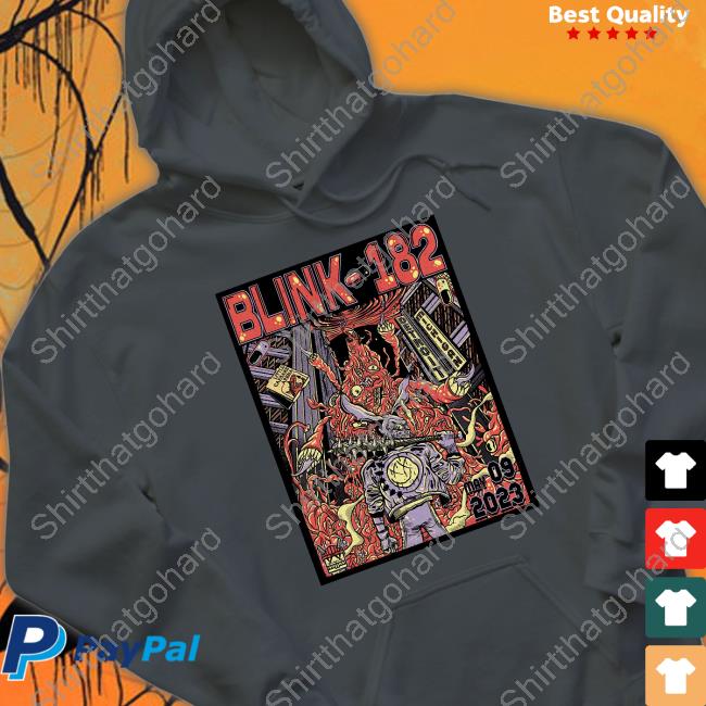 Blink-182 Long Sleeve Tee Blink-182 May 9 2023 Detroit Event Poster By Cody Carpenter T Shirt