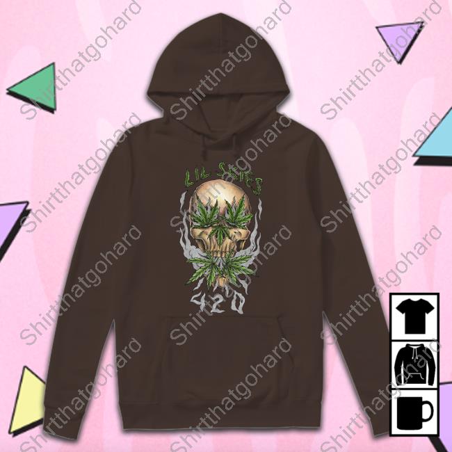 Official Lil Skies Merch 420 Skull T-Shirt