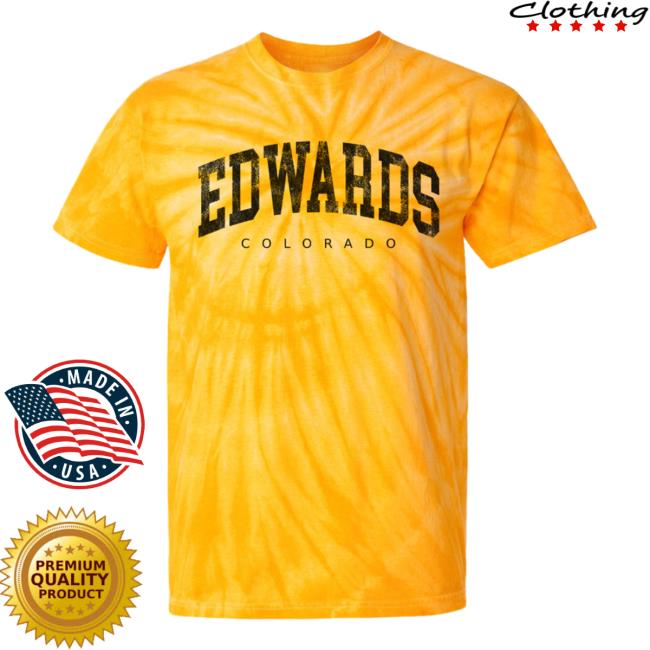 Official Hometown Apparel Edwards Colorado Urban Vibe Tie-Dye Cyclone Pinwheel Tee Shirt 3D All-Over Printed