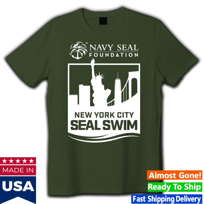 Will Cain Navy Seal Foundation New York City Seal Swim Tee Shirt Official Navy Seal Foundation New York City Seal Swim Hoodie