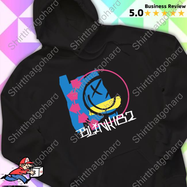 Blink 182 OG Smiley Tee Shirt Official Blink 182 Merch OG Smiley Sweatshirt
