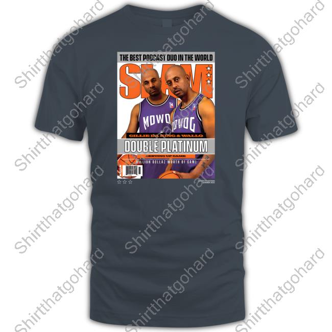 Barstool Sports Mdwog X Slam Double Platinum T-Shirt Official Barstool Sports Store Million Dollaz Worth Of Game Mdwog X Slam Double Platinum Long Sleeve Tee
