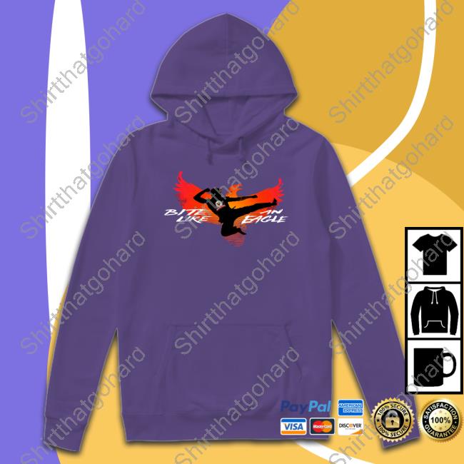 Jess Tungsten Bite Like An Eagle Hoodie Cobra Kai Store Merch Bite Like An Eagle Crewneck Sweatshirt