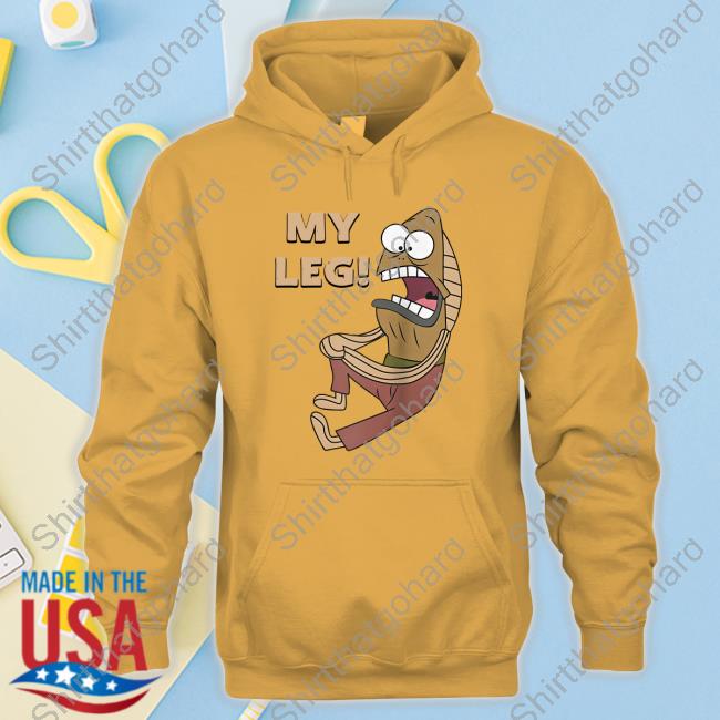 Official Thebaddestmitch Fred The Fish My Leg T Shirt Official Thebaddestmitch Mademark X Spongebob Squarepants Fred The Fish My Leg Tee Shirt