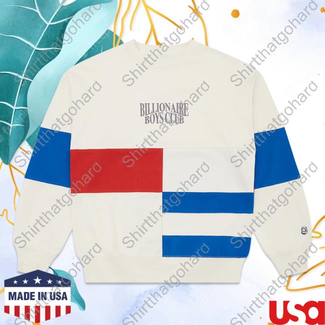 Official Billionaire Boys Club Clothing Store Shop Panelled Crewneck Sweatshirt All Over Print Bbcicecream Merch