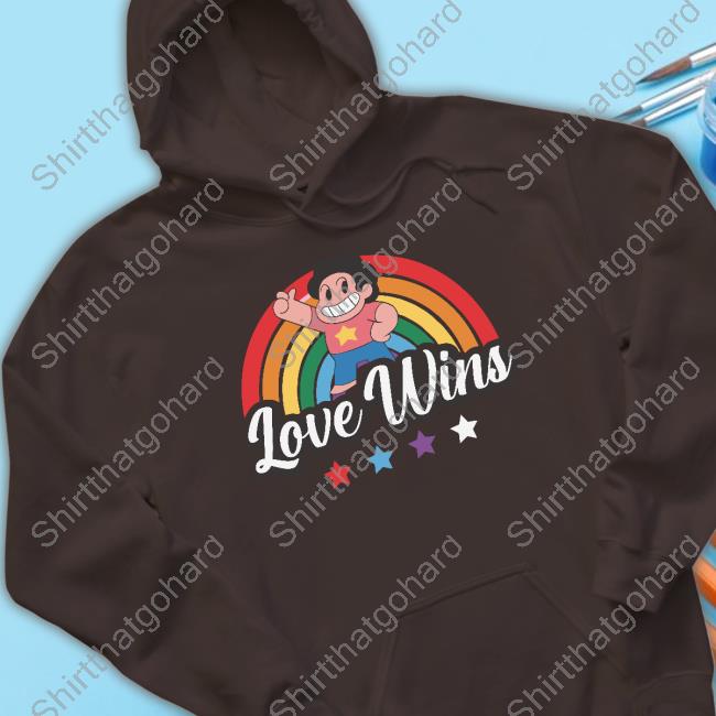 Official Steven Universe Love Wins Rainbow Shirt Official Steven Universe Love Wins Rainbow Shirt