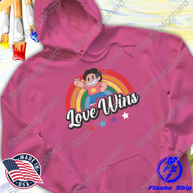Official Steven Universe Love Wins Rainbow Shirt Love Wins Tee Shirt
