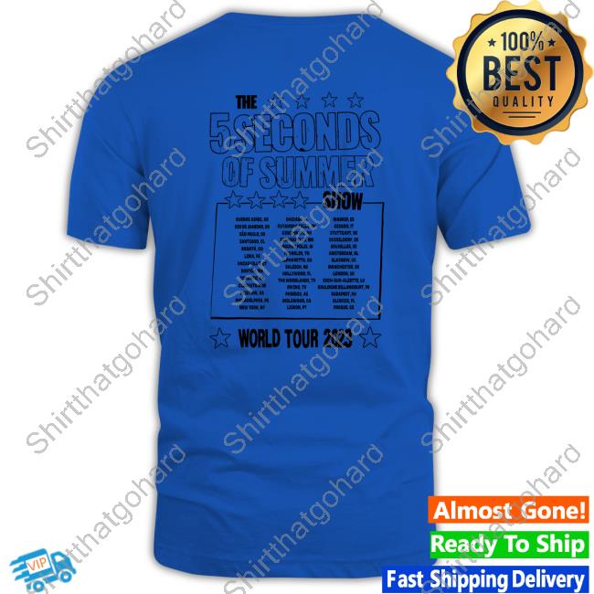 Official 5 Seconds of Summer Tour Store 5Sos The 5 Seconds Of Summer Show World Tour 2023 Long Sleeve Tee Shirt 5 Seconds of Summer Tour Store 5Sos The 5 Seconds Of Summer Show World Tour 2023 Long Sleeve New Shirt