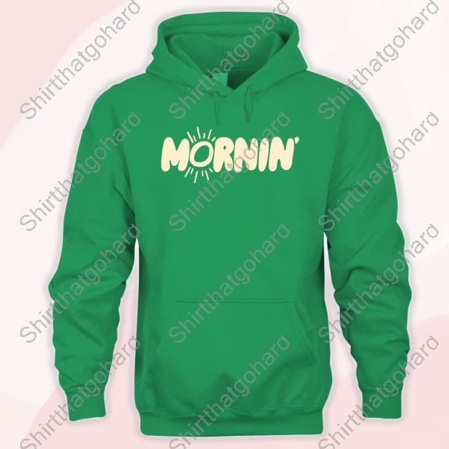 Official Beth Anne Brice Merch Mornin Light Blue Hoodie Beth Anne Brice Merch Mornin Light Blue Crewneck Sweatshirt
