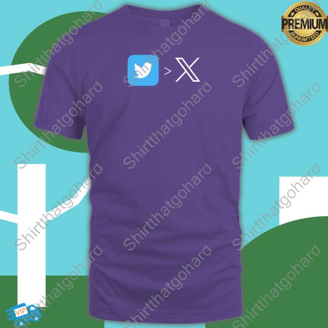 Twitter Logo X To Replace Blue Bird Long Sleeved T Shirt
