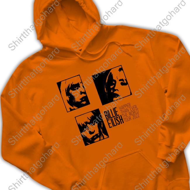 Billie Eilish Montage Lime Happier Than Ever The World Tour 2022 Sweatshirt Billie Eilish Montage Lime Happier Than Ever The World Tour 2022 Tee