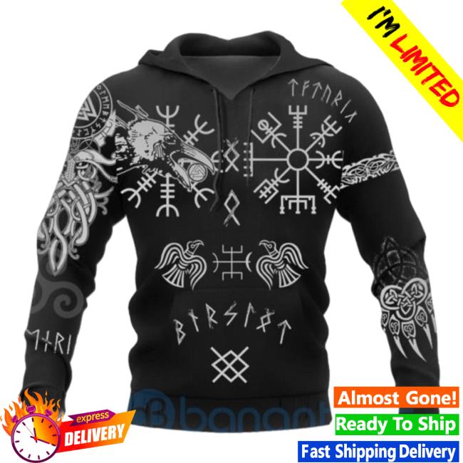 Banantees Huginn And Muninn Viking All Over Printed 3D Tee Shirt