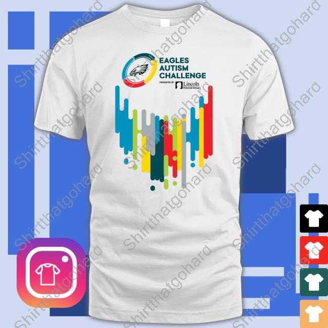 Eagles Autism Challenge Tee Shirt Philadelphia Eagles Autism Challenge 2022 Crewneck Sweatshirt