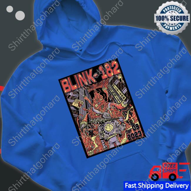 Blink-182 Long Sleeve Tee Official Blink-182 May 9 2023 Detroit Event Poster By Cody Carpenter Shirt