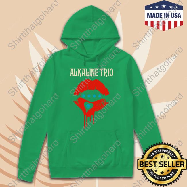 Alkaline Trio Lips Hoodie Alkaline Trio Merch Lips Crewneck Sweatshirt Alkalinetrio
