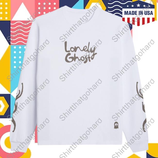 Official Lonely Ghost Clothing Store Peace Lonely Ghost Thermal Hoodies WhiteLonelyghost Merch