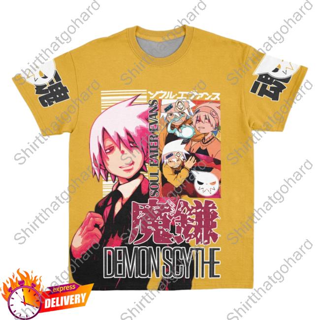 Official Anime Ape Clothing Soul Evans Soul Eater Streetwear T-Shirt Animeape Official Anime Ape Clothing Soul Evans Soul Eater Streetwear Hot Shirt Animeape