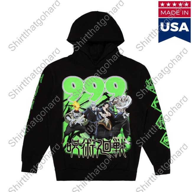 Official Juice Wrld 999Club Clothing Merch Store Shop 999 X Jjk Cursed Energy Hoodies
