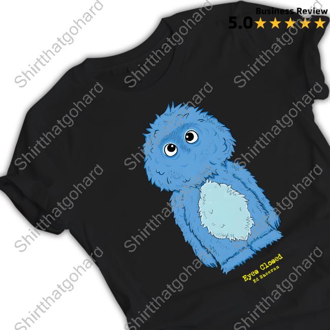 Ed Sheeran Blue Monster Eyes Closed Hoodie