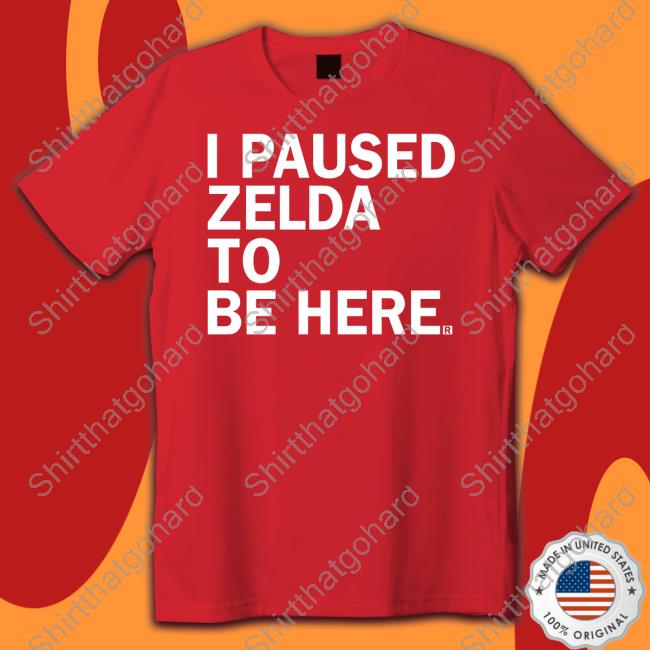 Official Ray Gun I Paused Zelda To Be Here Sweatshirt