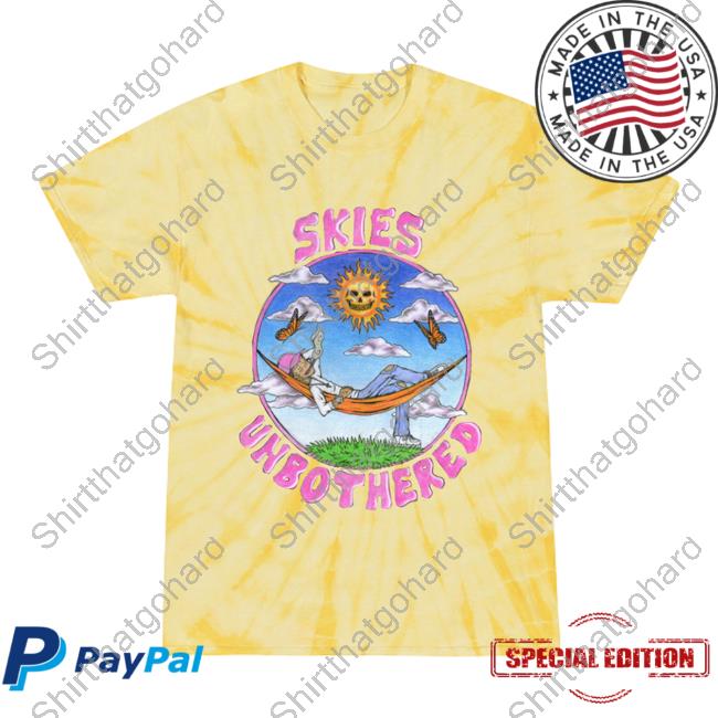 Official Lil Skies Clothing Store Shop Unbothered Graphic Tie Dye Tee Shirt Lilskies Merch