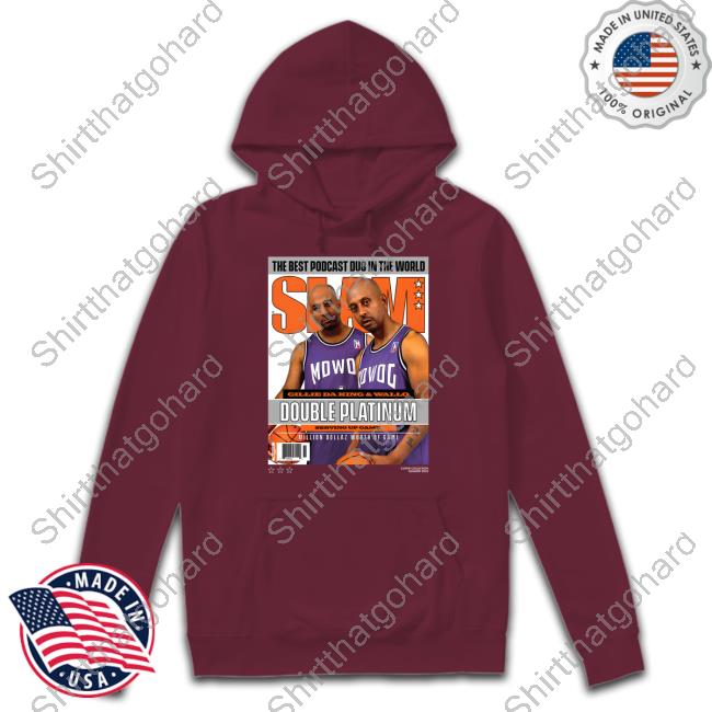 Barstool Sports Mdwog X Slam Double Platinum T-Shirt Barstool Sports Mdwog X Slam Double Platinum Tee
