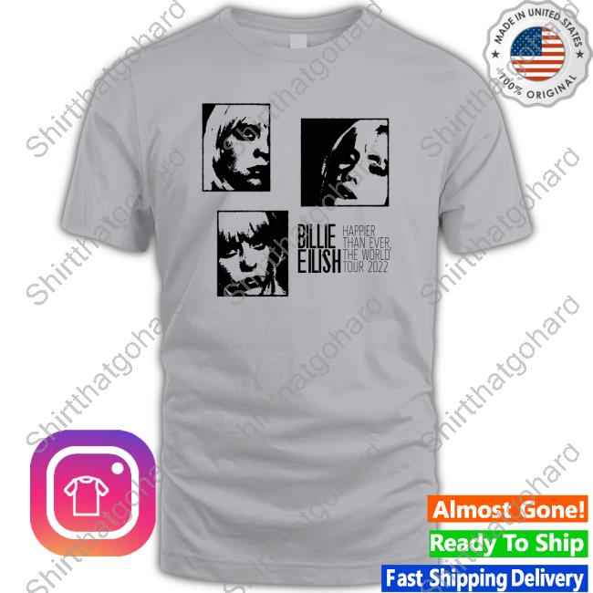 Billie Eilish Montage Lime Happier Than Ever The World Tour 2022 Sweatshirt Official Billie Eilish Montage Lime Happier Than Ever The World Tour 2022 Long Sleeve Tee